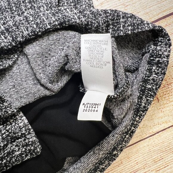 J.Jill Wearever Collection Black White Tweed Open Front Cardigan Size Small - Picture 5 of 14